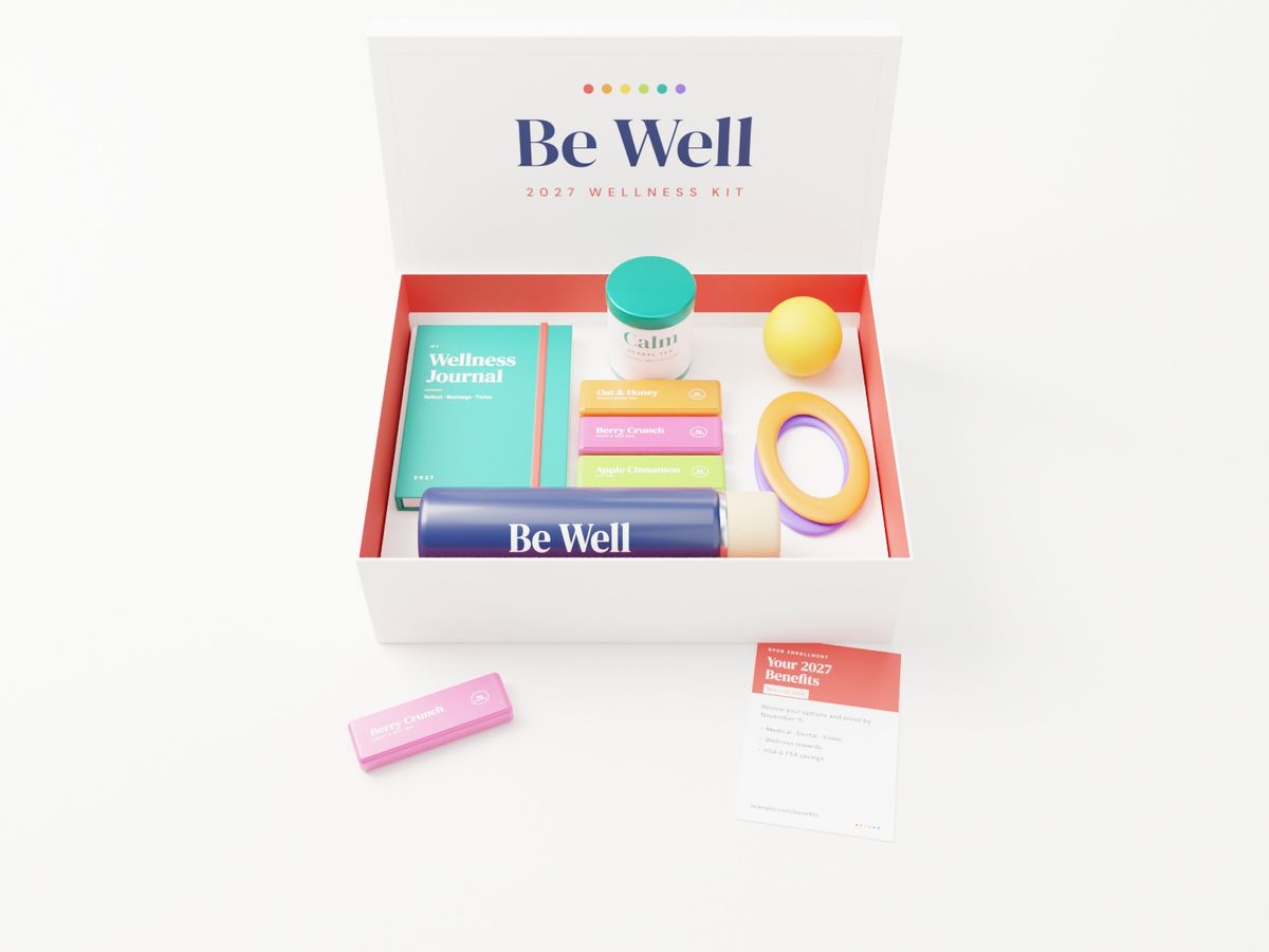 Branded employee wellness box